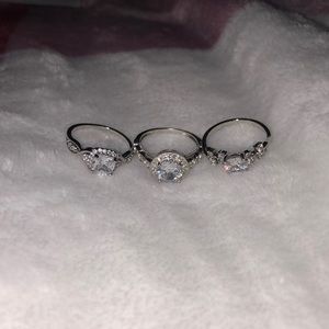 Size 6 Sterling silver rings